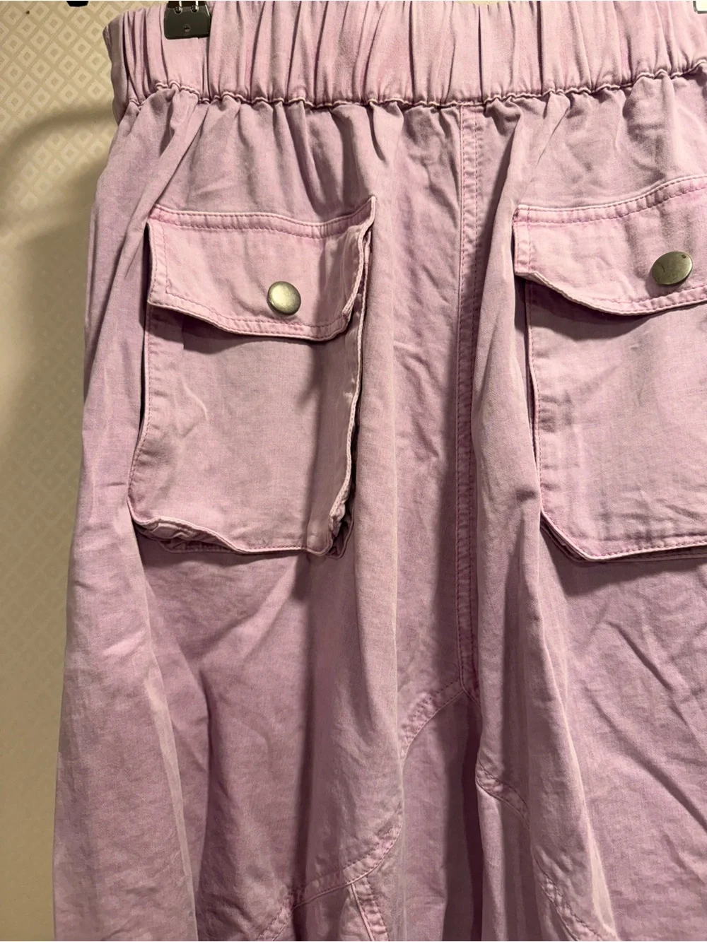 NWT Free People Willow Poplin Maxi Skirt in Pink Lavender Size XS